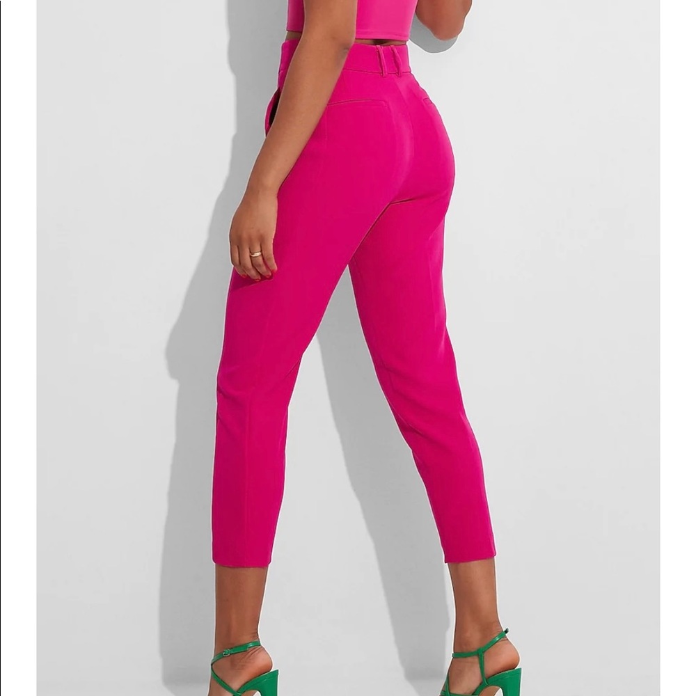 Express high waisted pleated ankle pant